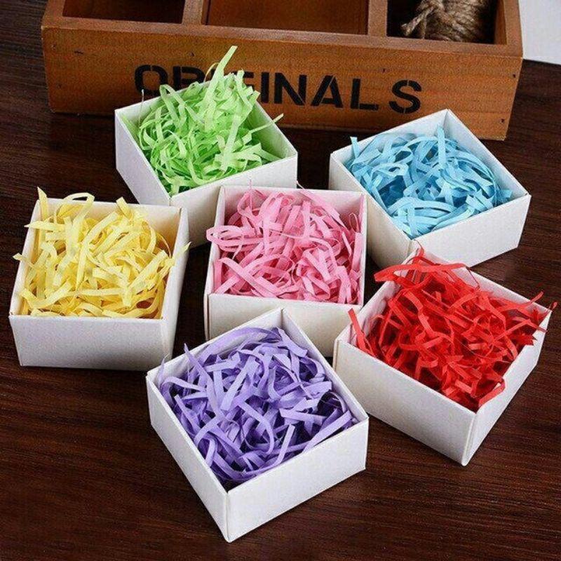 100g giấy rơm giấy vụn cắt sợi cho hộp đựng quà