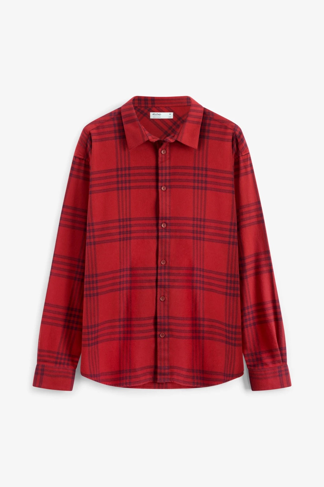 Áo Sơ Mi Flannel Kẻ Caro ROUTINE Nhãn Trang Trí Form Loose - 10F23SHL028 | LASTORE MENSWEAR