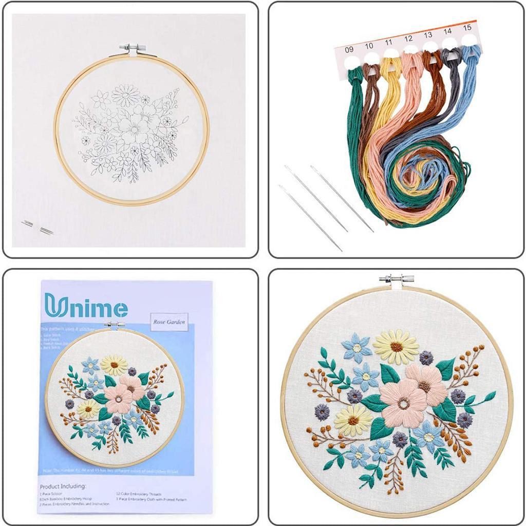 Handmade Cross Stitch Kit DIY Embroidery Sewing Tools Starter for Adult Beginner
