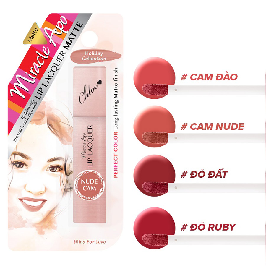 Son Kem Lì Miracle Apo Lip Lacquer Matte Holiday Collection (3ml)