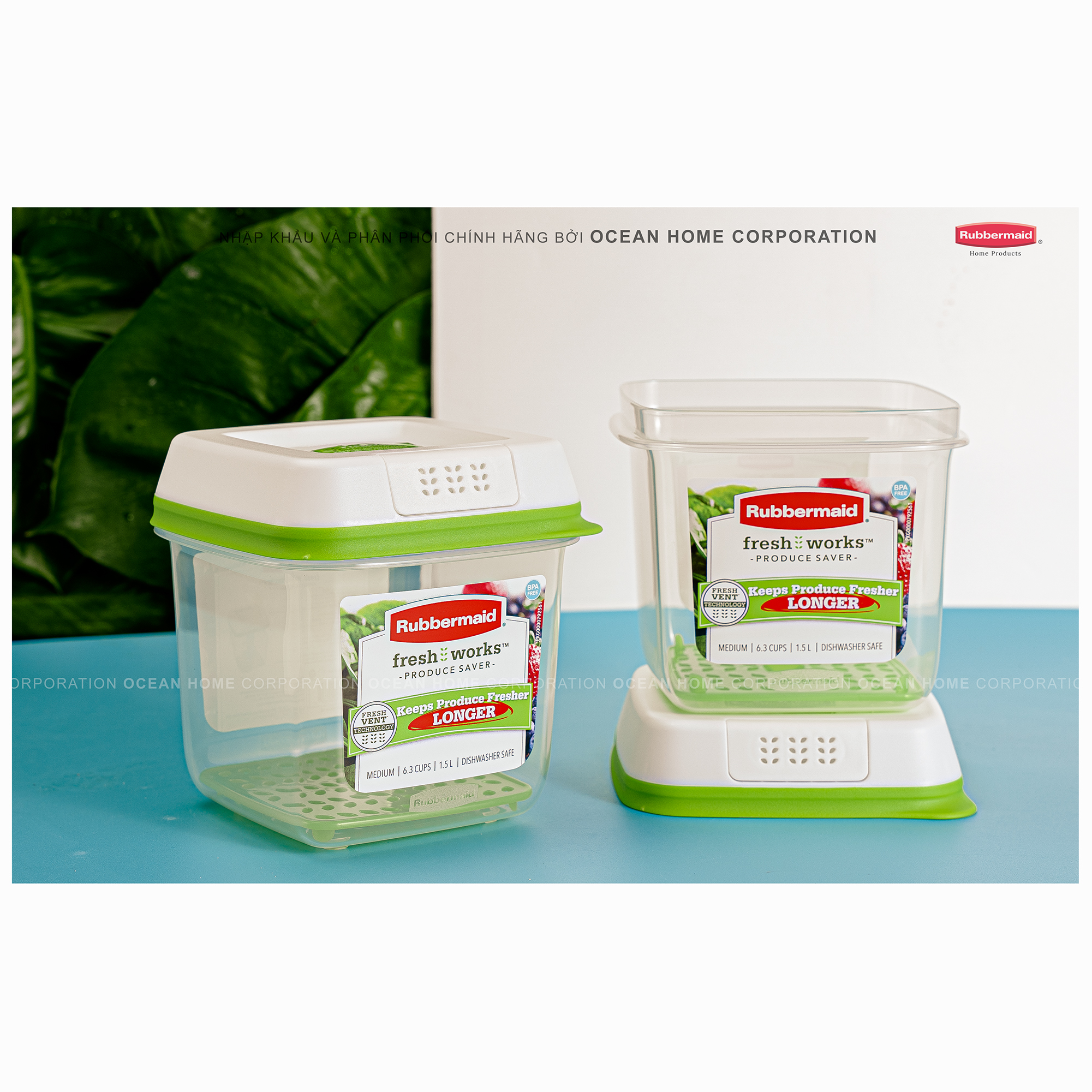 Hộp bảo quản rau củ quả RUBBERMAID 1.5L