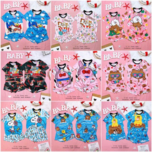 Bộ thun 3D đùi cho bé 15_35kg