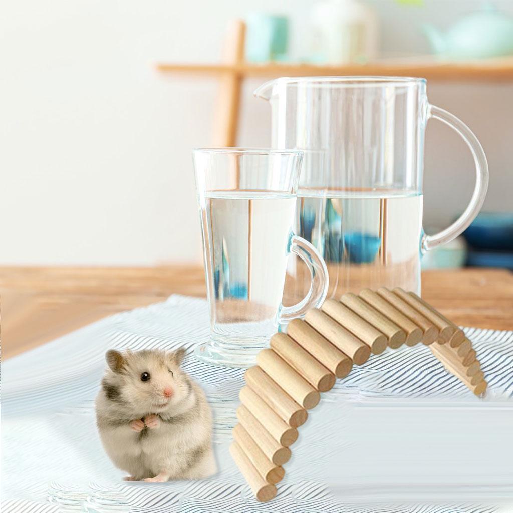2x Hamster Suspension Bridge Climb Parrot Stand Toy Dwarf Mouse Small Animal