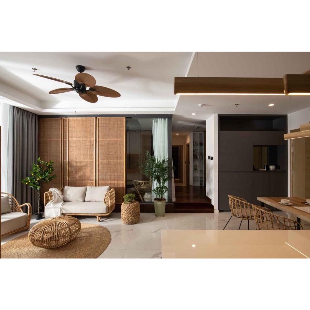 Quạt Trần Cánh Xoè Đẹp Lõi Đồng Có chỉ huy Nhiều vận tốc Quạt .