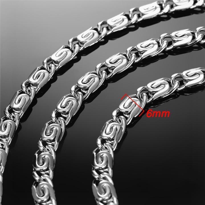 Dây chuyền nam titan cao cấp thời trang thép không gỉ xoắn ốc cỡ inox wakaha,vn cỡ 6mm PTDCNA156