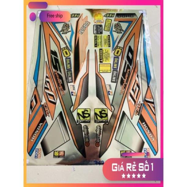 Tem rời honda winner cam đen chất liệu Crom bảo hành màu sắc vĩnh viễn