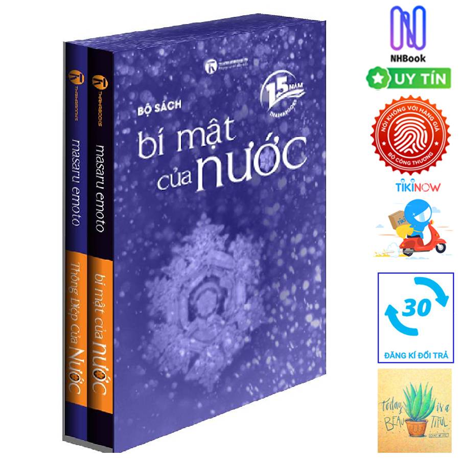 Boxset 02 tập BÍ MẬT CỦA NƯỚC – THÔNG ĐIỆP CỦA NƯỚC [15 năm Thaihabooks] - Tặng sổ tay