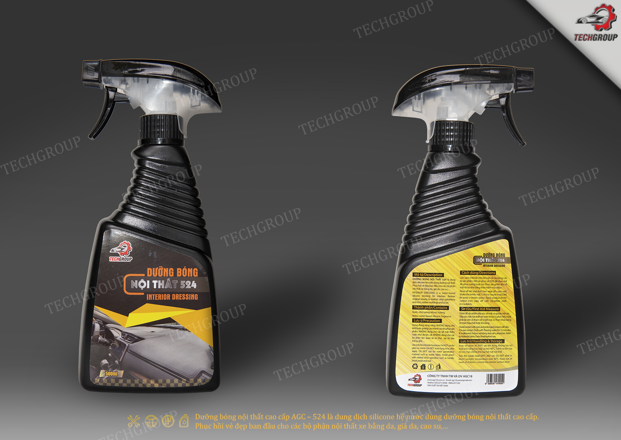 Dưỡng bóng nội thất cao cấp Techgroup – 524