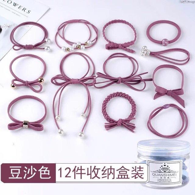 Hộp buộc tóc kiểu 12 dây