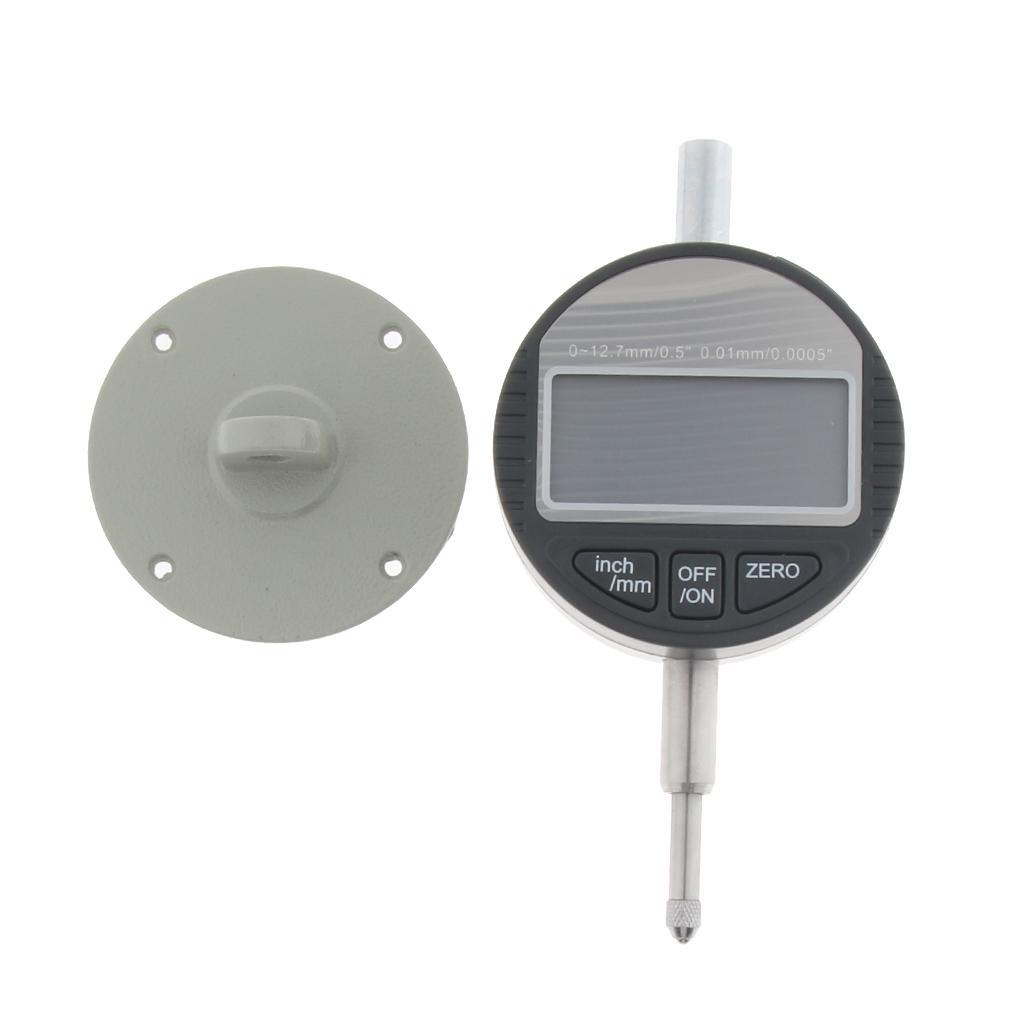 0-12.7MM Gauge Digital Dial Indicator Precision Tool 0.01mm/0.0005in Measure