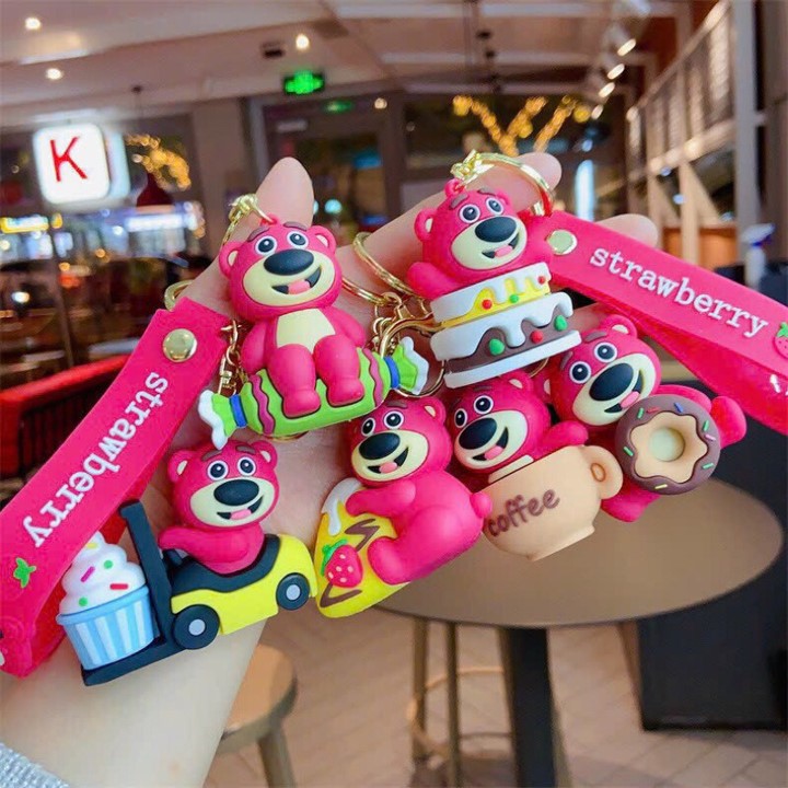 Móc khóa gấu Lotso Coffe dễ thương