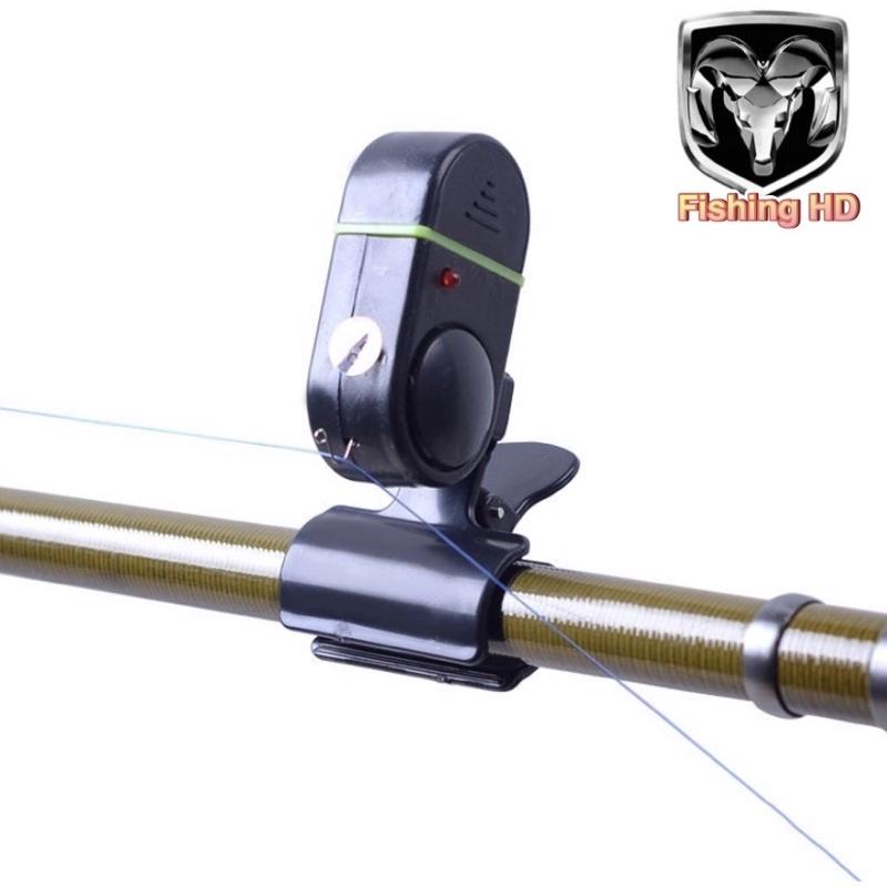 Chuông Báo Cá Điện Tử Gắn Đèn LED Báo Động Cá Cắn Câu PK15 đồ câu FISHING_HD