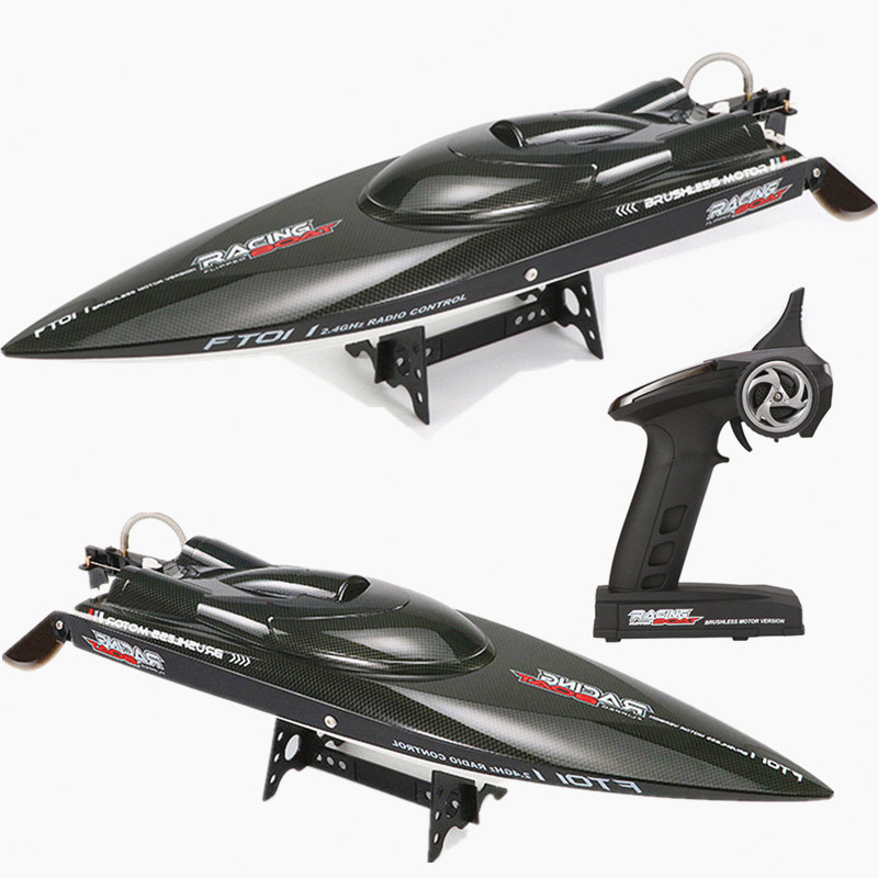 Tàu Cano Điều Khiển Từ Xa FT011 siêu tốc Racing Boat Fei lun 55km/h cao cấp High Speed