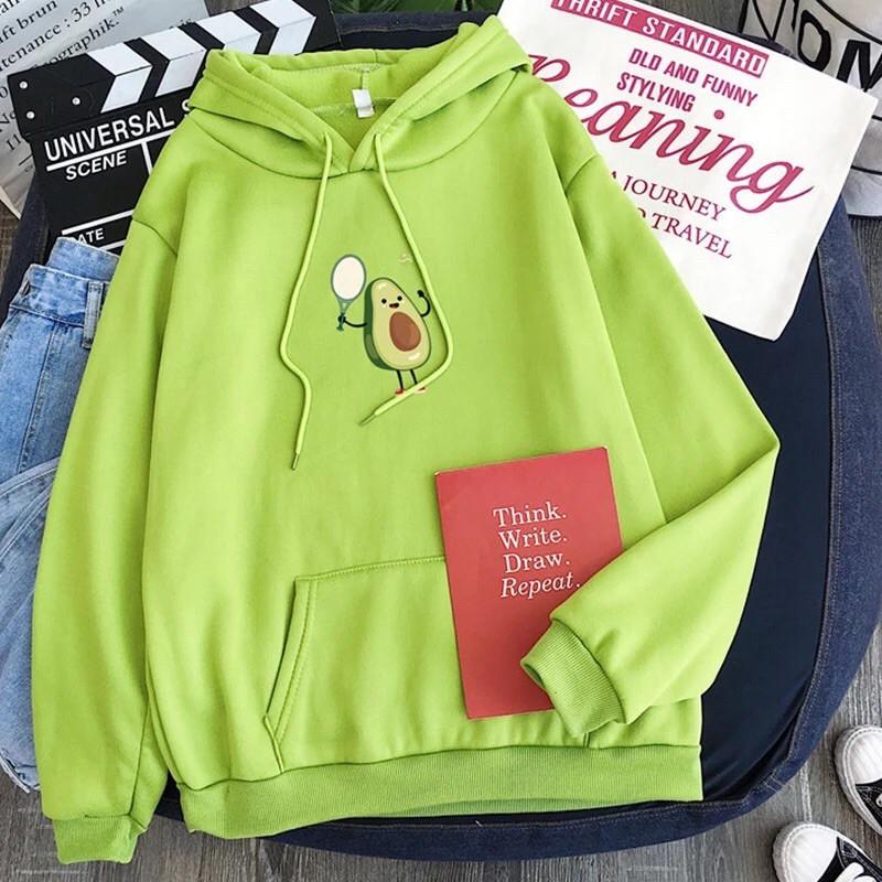 ÁO HOODIE IN HÌNH QUẢ BƠ