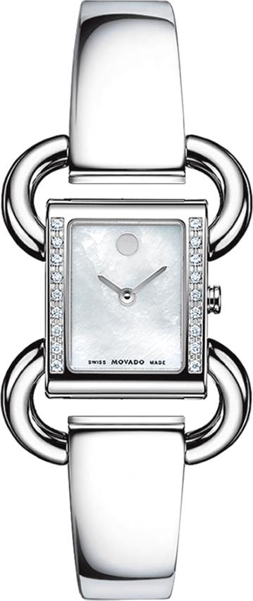 Đồng Hồ Nữ Dây Kim Loại Movado 0606473 (18 x 22 mm) - Mặt Trắng
