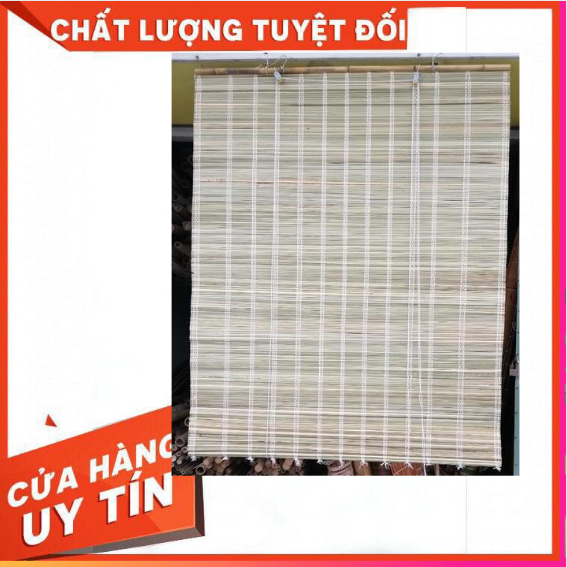 Mành che nắng, rèm treo cửa sổ có dây kéo Mành cọ decore chụp himh trang trí màu tự nhiên bền đẹp