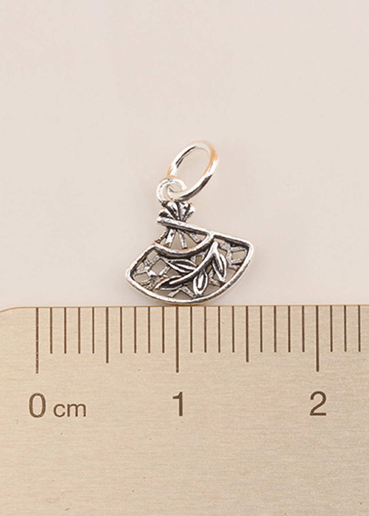 Combo 4 cái charm bạc họa tiết cánh quạt treo - Ngọc Quý Gemstones
