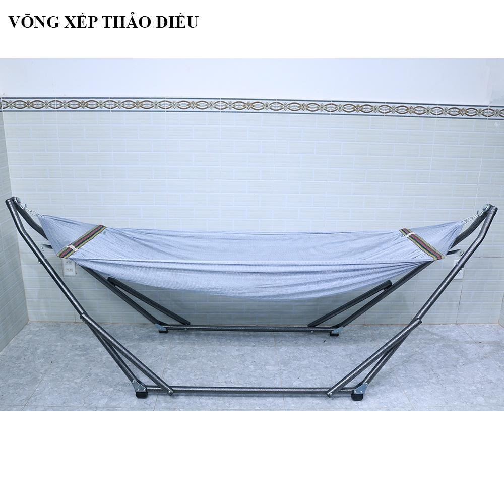Khung Võng Xếp ống phi 32 đầu cong phiên bản 2022 sơn tĩnh điện thương hiệu Võng Xếp Thảo Điều -kv9