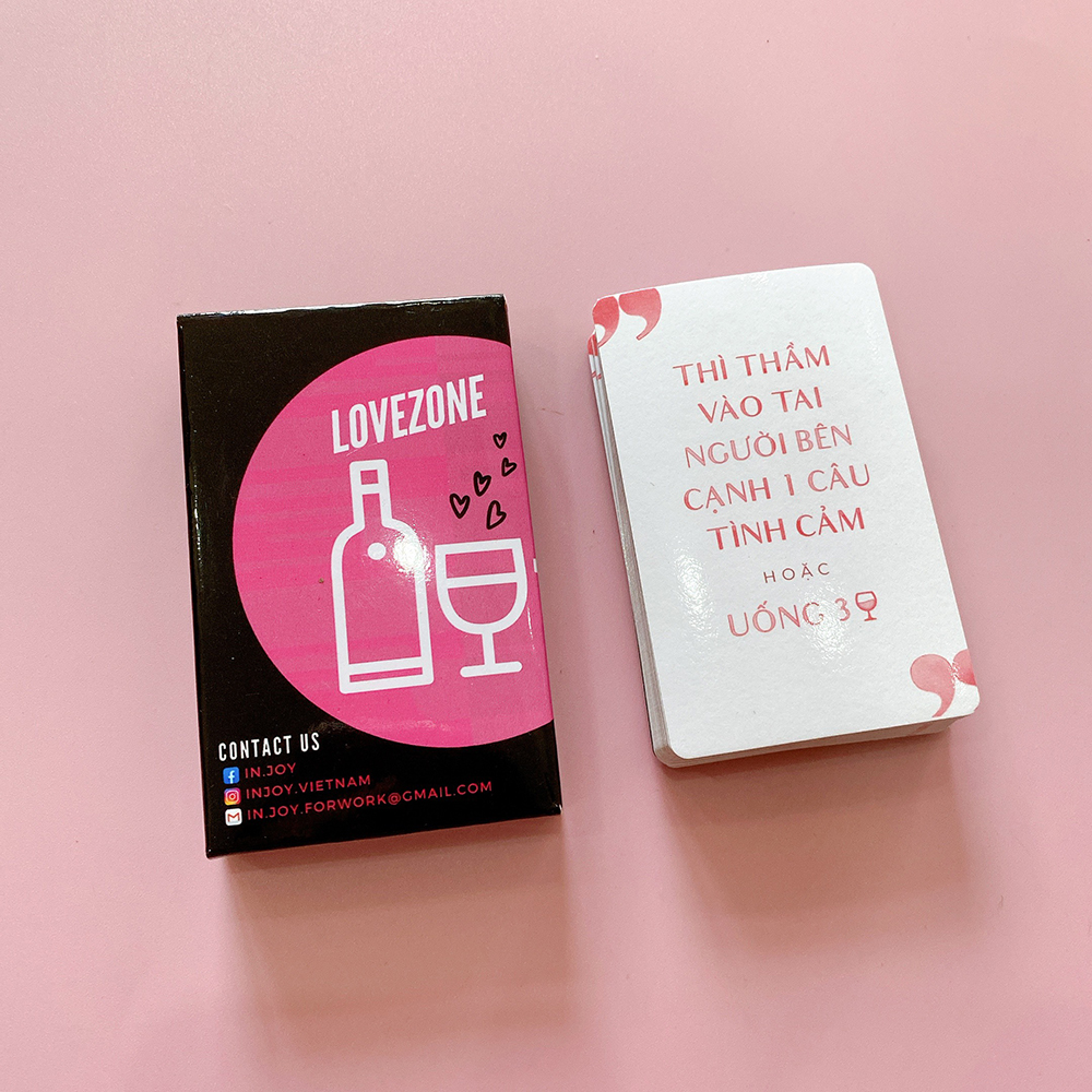 Bộ Bài Say Love Zone Tình Yêu Ngọt Ngào Drinking Game Không Thể Thiếu Trong Mọi Buổi Hẹn Hò Với Crush