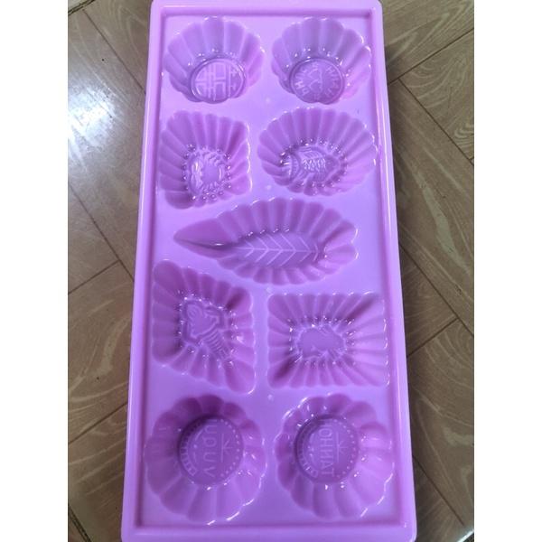 Khuôn bánh bò khuôn rau câu vĩ nhựa hai mẫu 9 bánh và 10 bánh