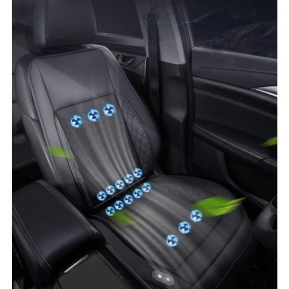 Tấm Lót Tích hợp quạt 16 vùng cho Ghế Ô Tô Giải Nhiệt Siêu Mát Smart Fan Auto