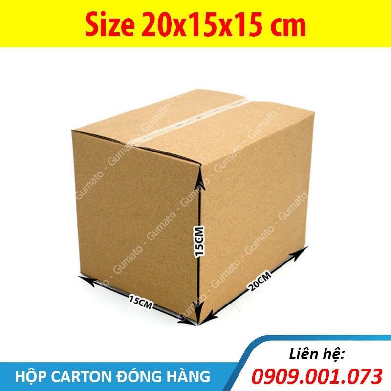 Hộp giấy P52 size 20x15x15 cm, thùng carton gói hàng Everest