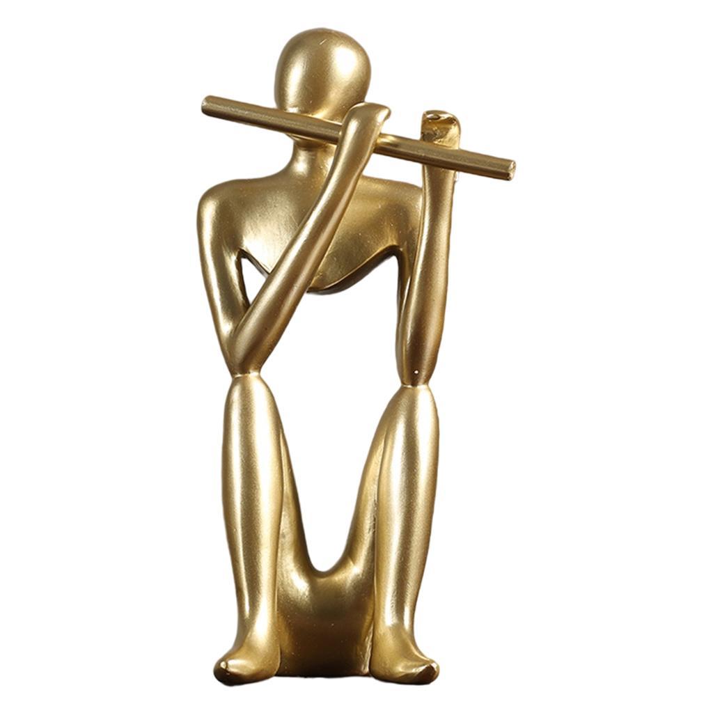 Abstract Thinker Sculpture Statue Photo Props Office Decor