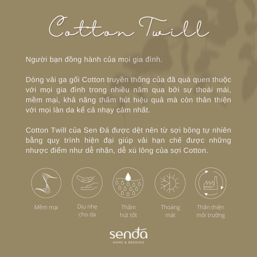 Vỏ gối Cotton Twill Hàn Quốc 50x70 45x65 cm Sen Đá Home Bedding trơn màu, bao áo gối nằm cotton 40s thô lụa cao cấp