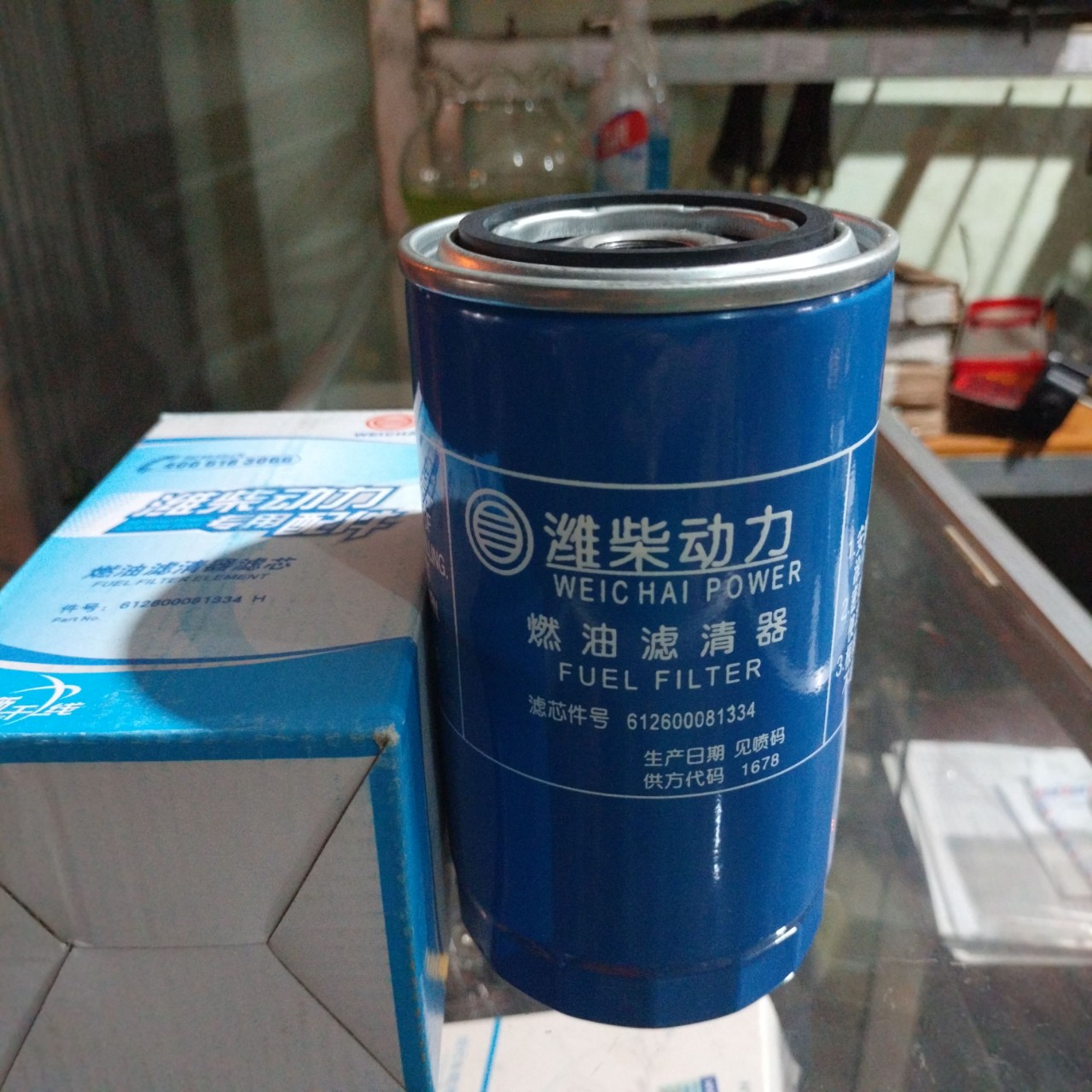 Lọc dầu xe tải, xe ben Dongfeng, howo, Shacman. Mã lọc 612600081334H/ SF1818, hàng WEICHAI
