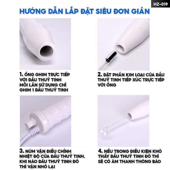 Máy Điện Tím Sát Khuẩn Cầm Tay Kèm Nhiều Đầu Dễ Dàng Thay Đổi HZ-019