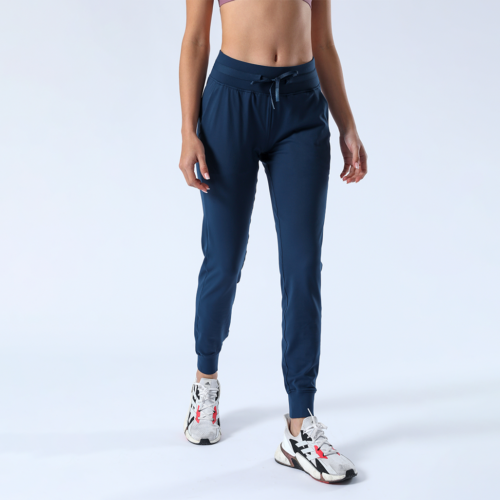 Lulu thể thao quần bình thường nữ yoga quần legging tập luyện chạy bộ với túi chạy thể thao và tập thể dục Color: midnight blue Size: M