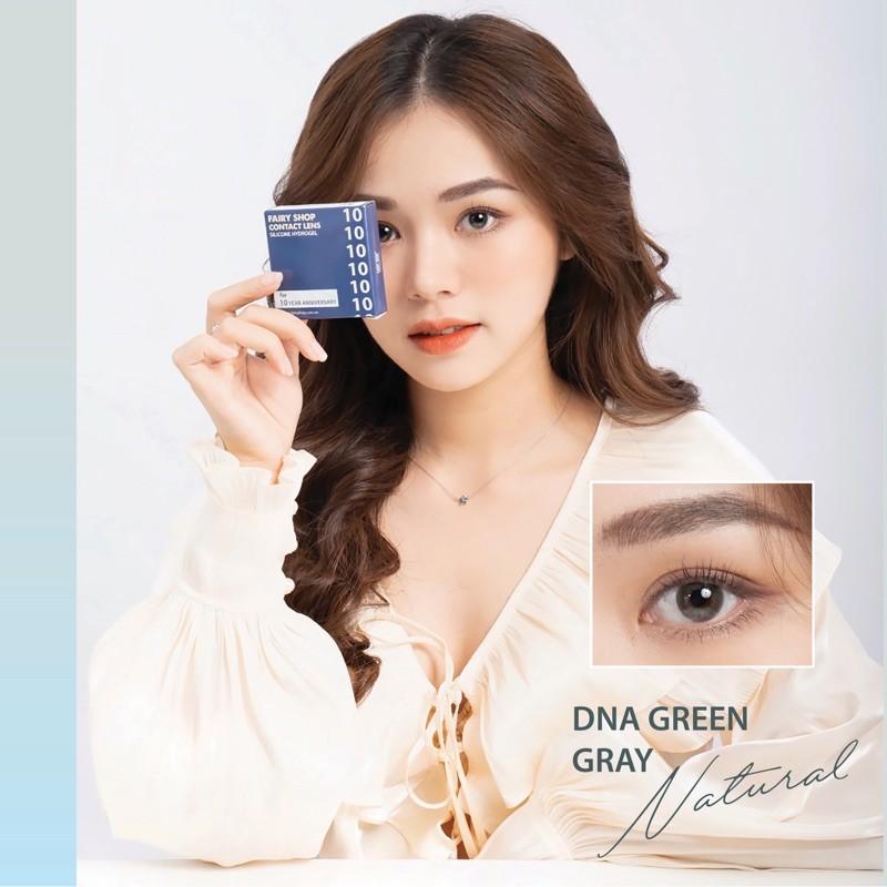 DNA TAYLOR GREEN GRAY Natural 14.0mm - Kính Áp Tròng FAIRY SHOP CONTACT LENS Độ 0 đến 6