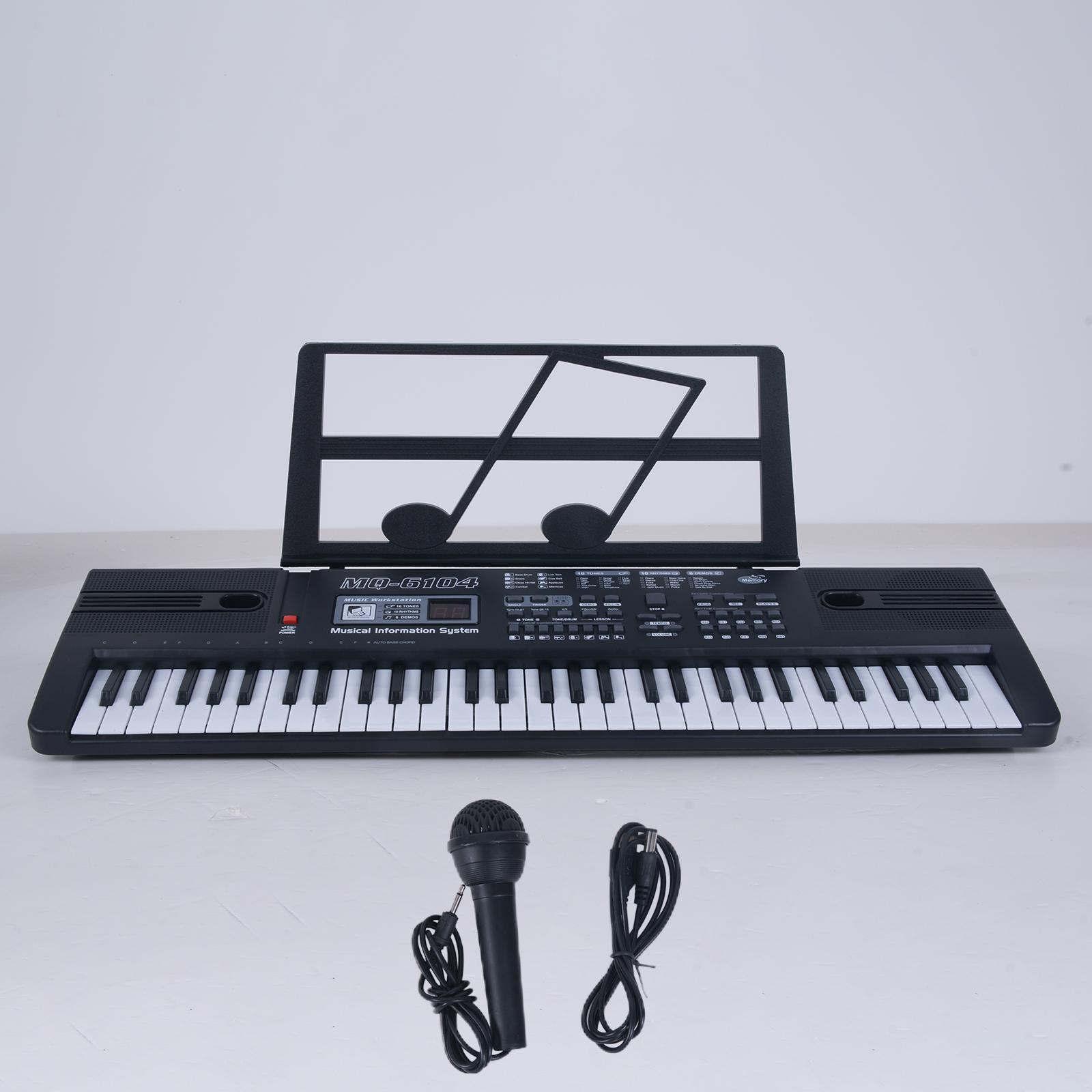 Piano Keyboard Electronic Musical Instrument with Microphone