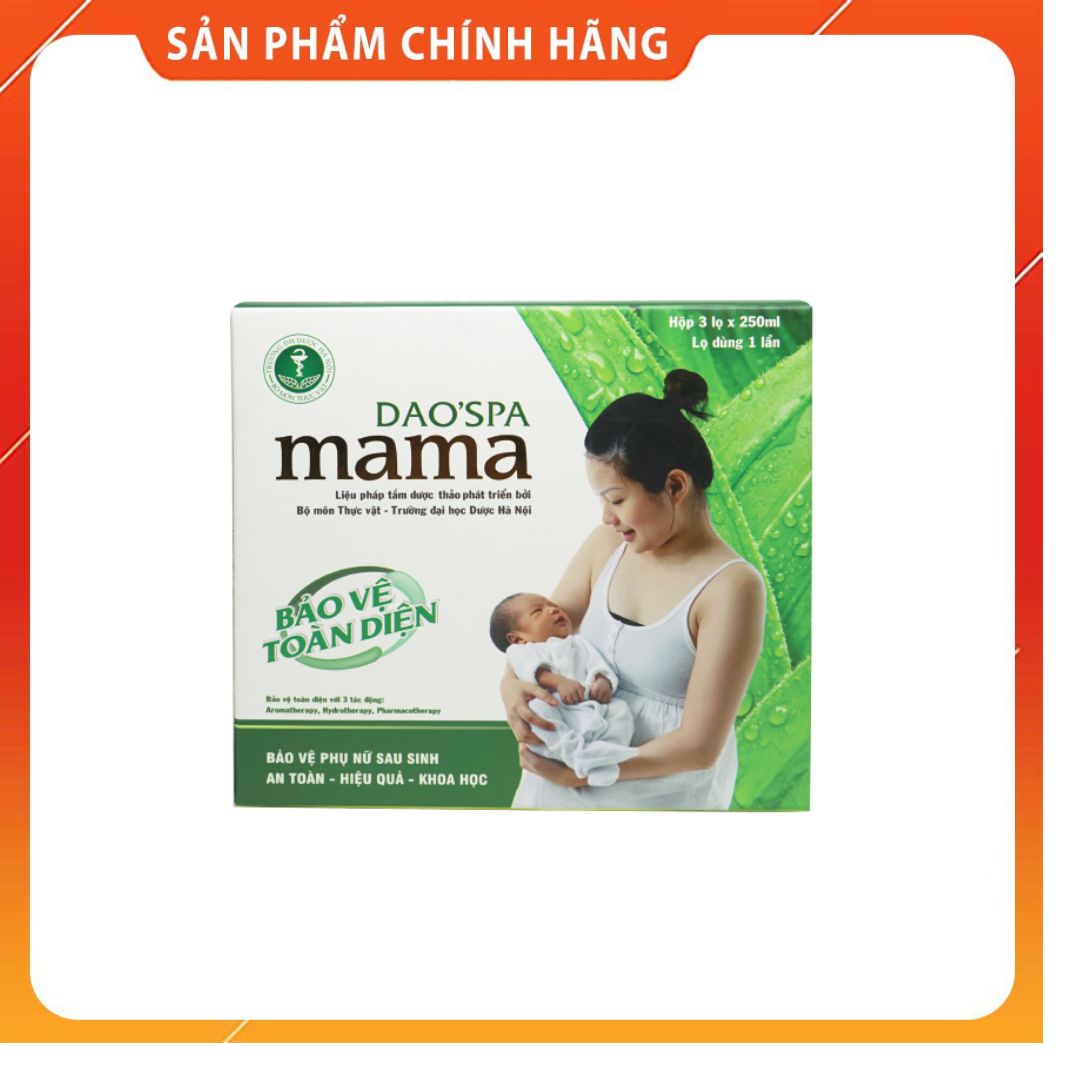 Dung dịch xông tắm cho mẹ sau khi sinh DK Pharma Dao'Spa Mama 3 chai 250 ml