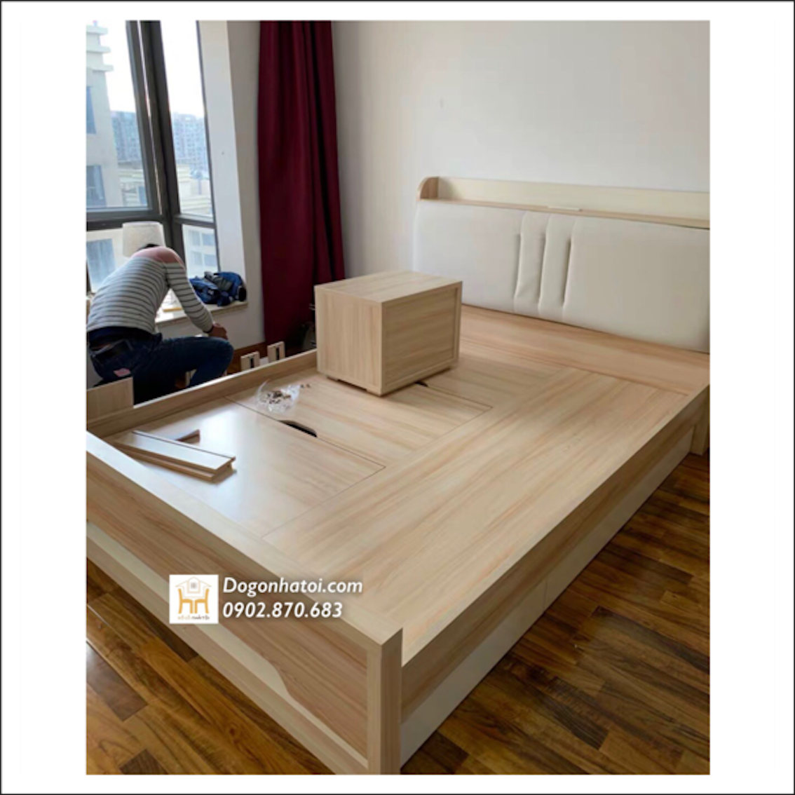 Giường Ngủ Gỗ Có Ngăn Kéo Đẹp GN-602