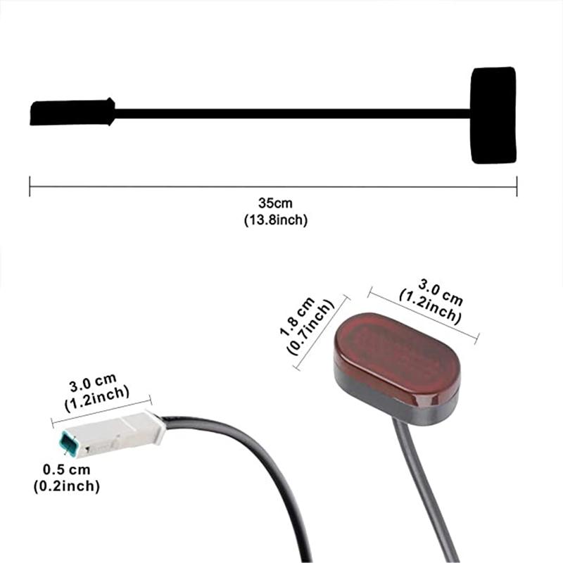 Đèn LED đuôi xe tay ga Đèn phía sau Đèn Phanh đèn hậu phanh cho Xiaomi M365 / Pro Electric Scooter Ch thay thế Màu sắc: Taillight