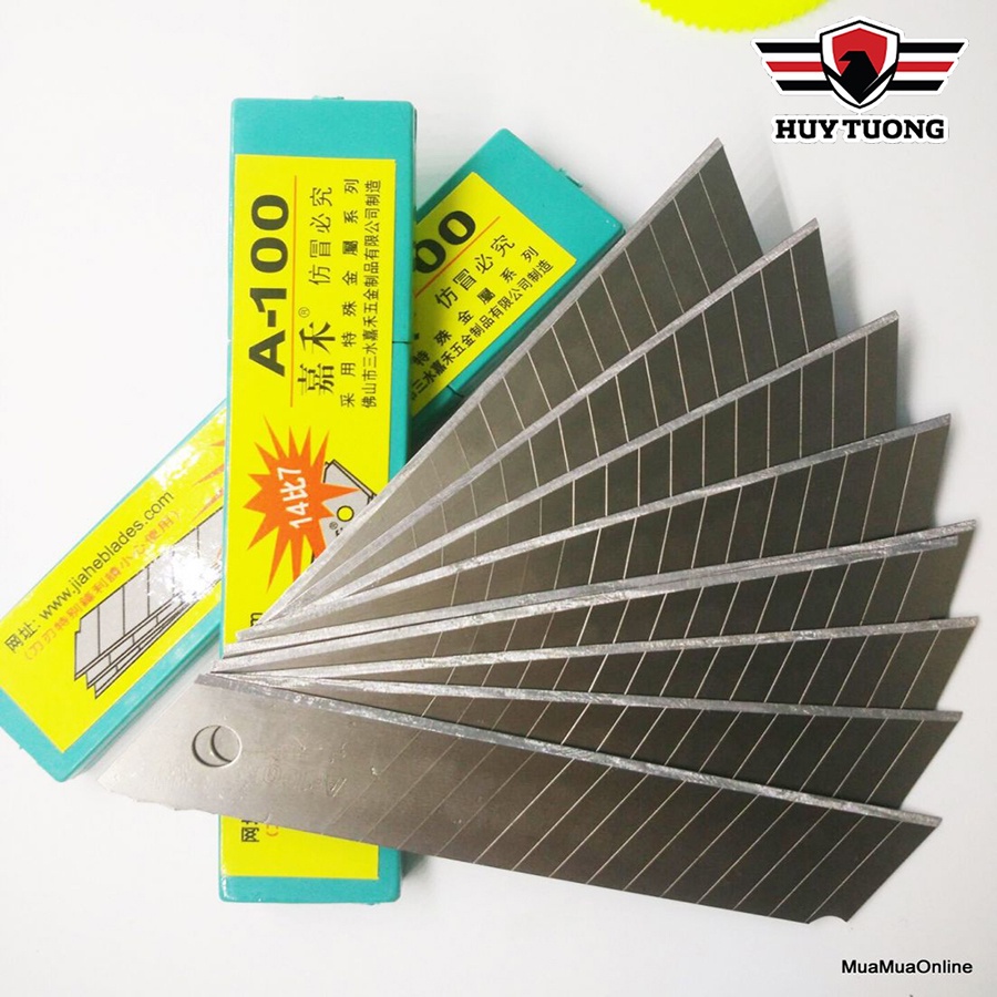 Bộ 5 Hộp 50 Lưỡi Dao Rọc Giấy, Lưỡi Cạo, Sủi Tường