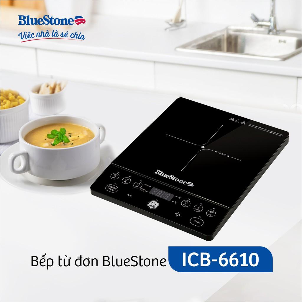 Bếp từ đơn BlueStone ICB-6610 (Tặng kèm nồi) Công Suất Lớn 2000W - Hàng chính hãng