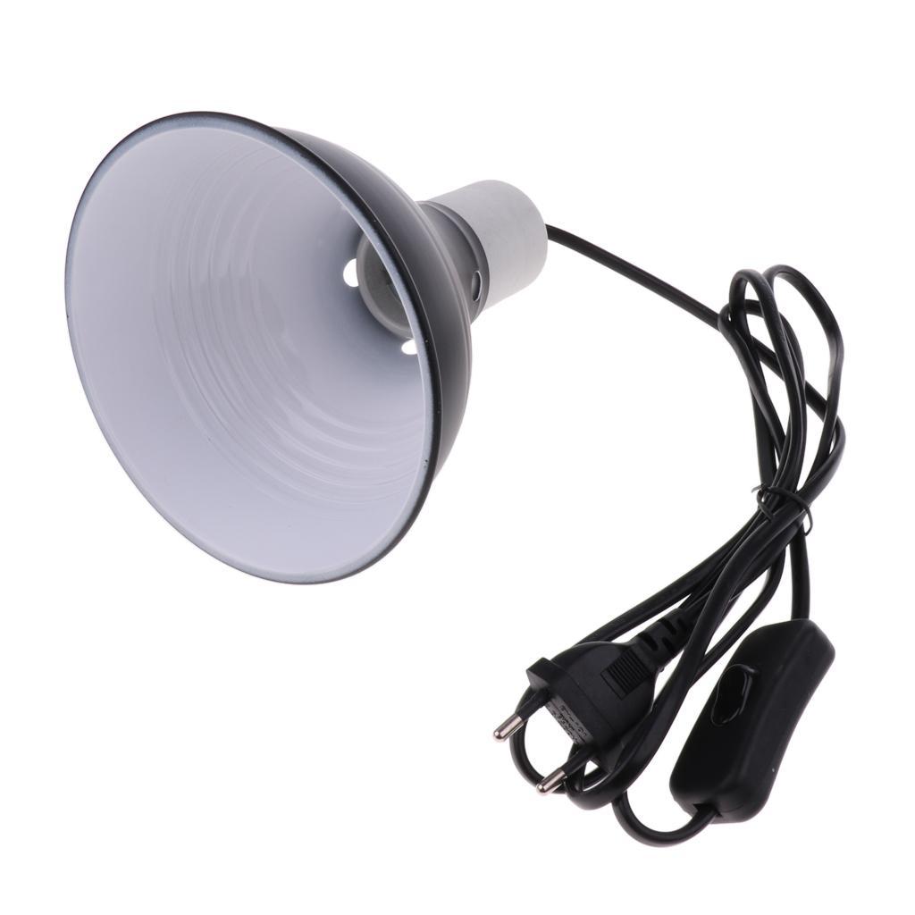 E27 Pet Reptile Ceramic Heating Light UVA UVB Bulb Lamp Holder EU Plug