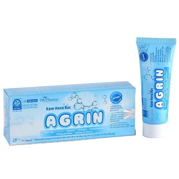 Kem Đa Năng Nano Bạc Agrin 25g Ngừa Rôm Sảy, Mẩn Ngứa, Côn Trùng Cắn