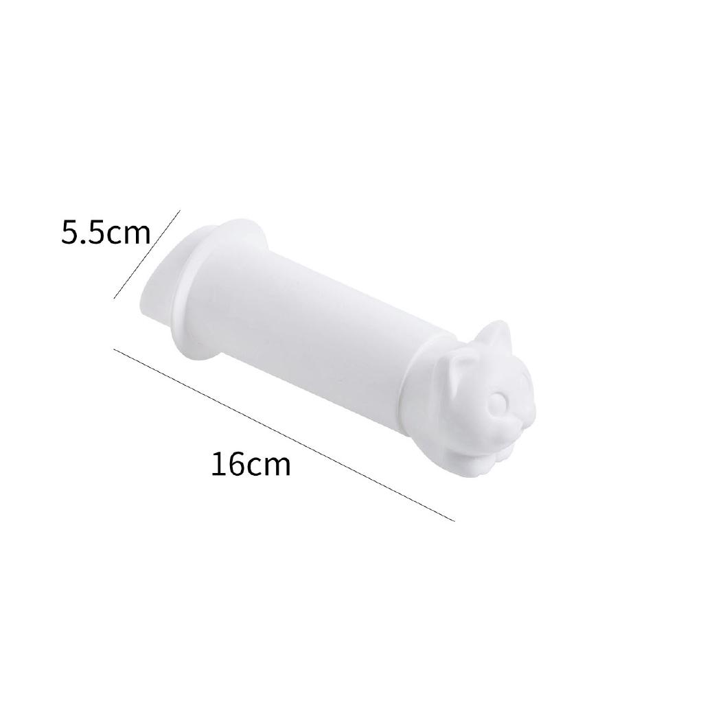 Giá treo cuộn giấy vệ sinh gắn tường khắc hình mèo ngộ nghĩnh thú vị