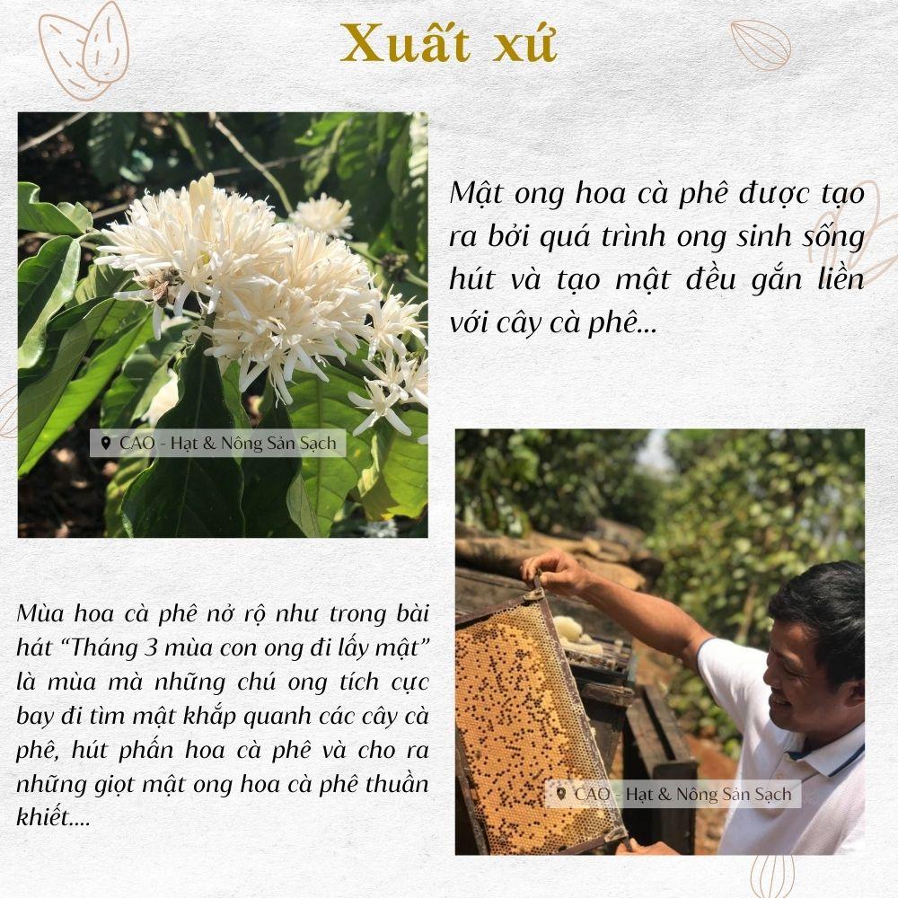 Mật ong hoa cà phê Đaklak CAO FOOD từ mật ong lấy tại vườn nguyên chất nguyên vị 100% tự nhiên