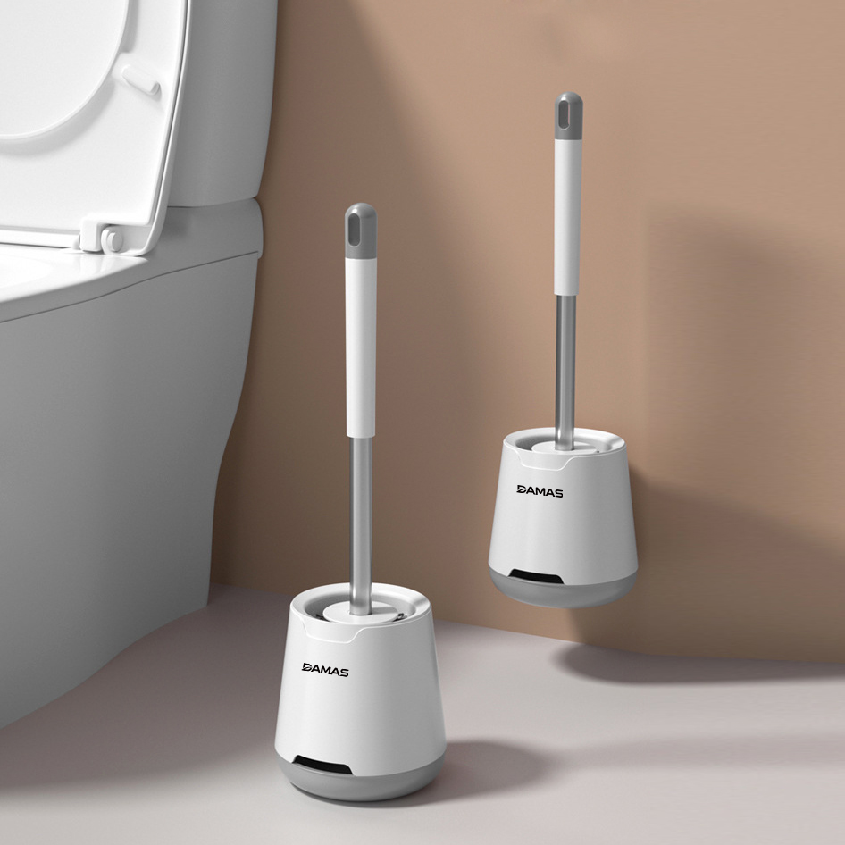 Cây Cọ Bồn Cầu Toilet, Cọ Nhà Vệ Sinh Cao Cấp Damas MT1 - Tích Hợp Bình Đựng Nước Tẩy Khô Thoáng Làm Sạch Nhanh Chóng, Dụng Cụ Gắp Tóc Vô Cùng Tiện Lợi