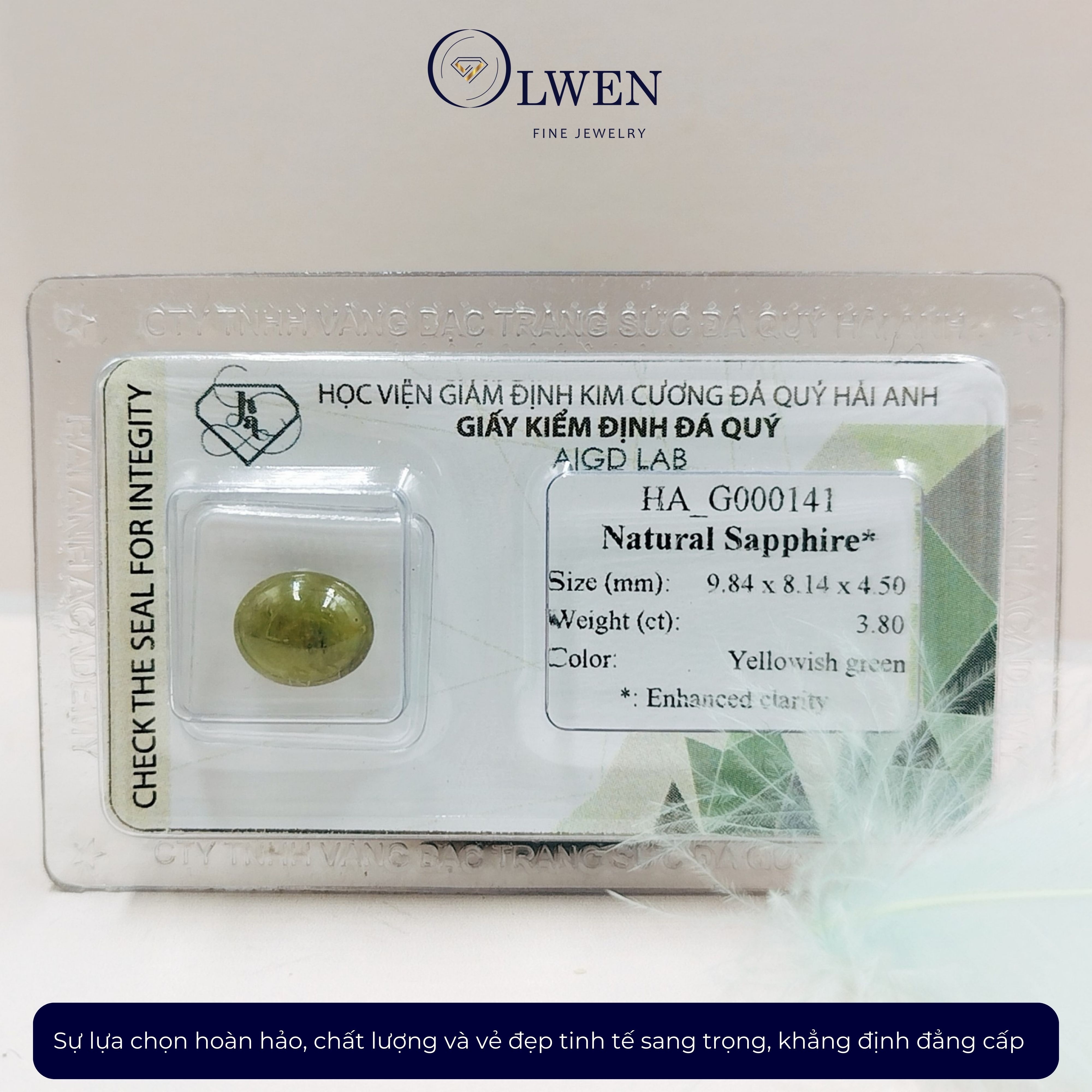 Viên đá Sapphire thiên nhiên HA-G000141
