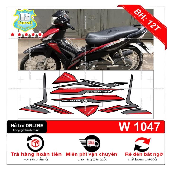Tem rời dành cho wave RSX zin đỏ đen