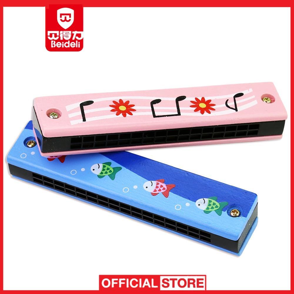 Đồ Chơi Âm Thanh Kèn Harmonica Bằng Gỗ Cho Bé Phát Triển Âm Nhạc