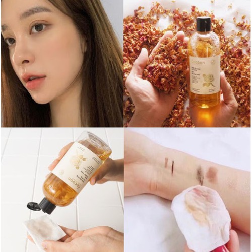 Nước Tẩy Trang Từ Nước Cất Hoa Hồng Hữu Cơ The Cocoon Rose Micellar Water