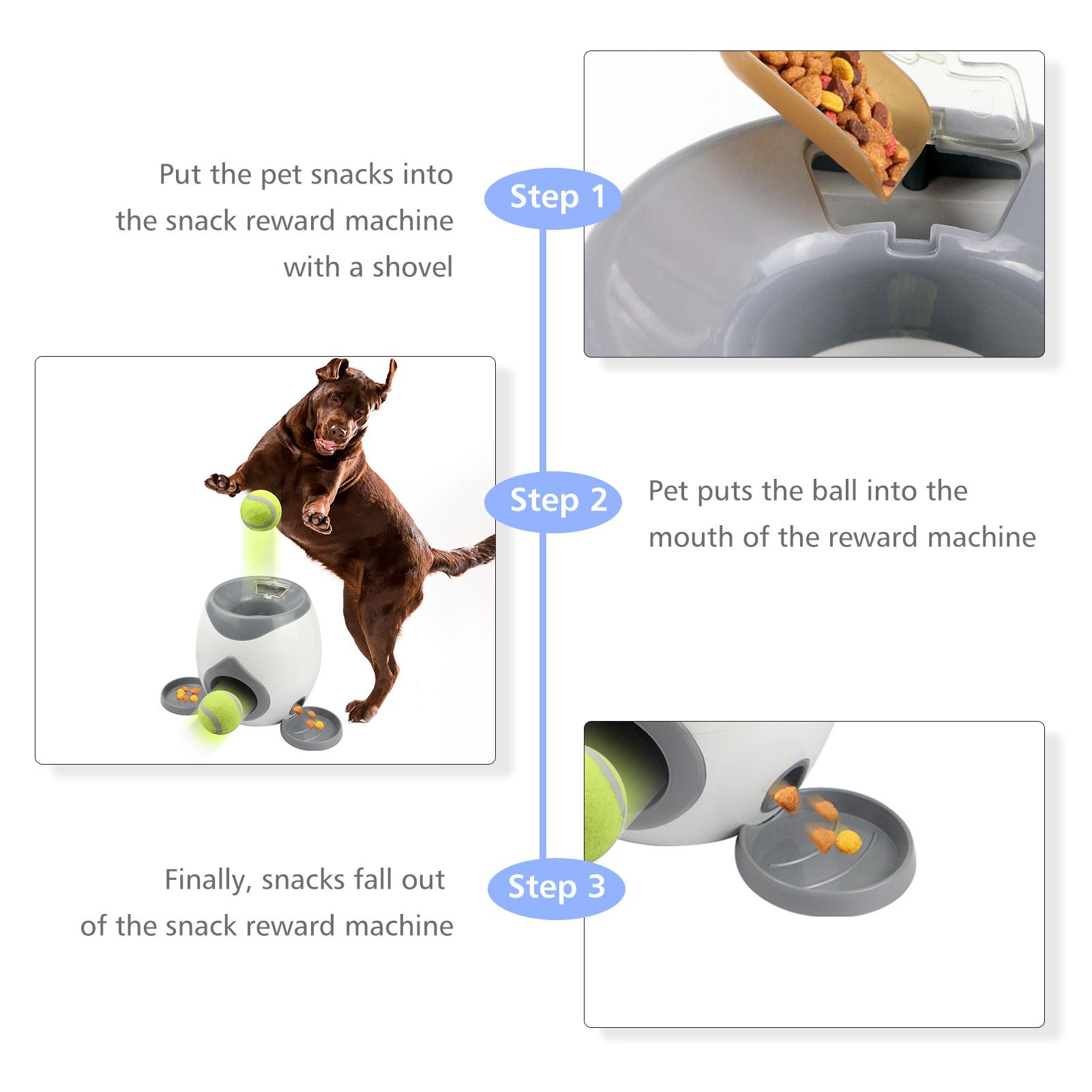 Đồ chơi tương tác cho chó thưởng bóng ăn nhẹ tự động để huấn luyện chó