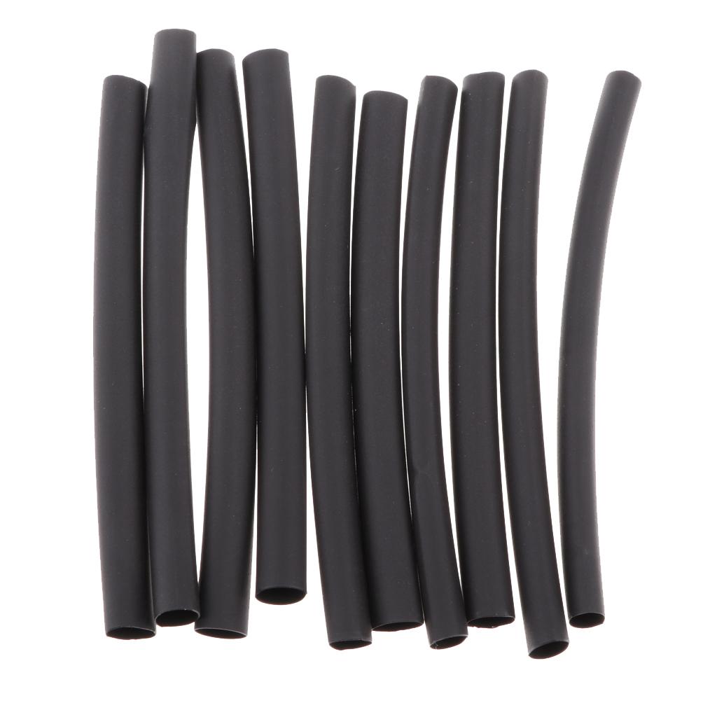10 Pieces Heat Shrink Tubing Tube Sleeving Wrap Wire 4.5mm Black