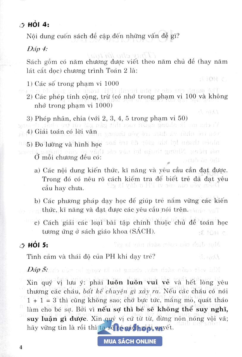 Cha Mẹ Giúp Con Học Giỏi Toán 2